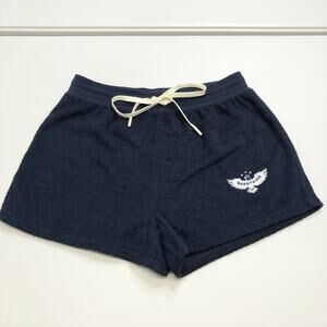 Outerknown Hightide Terry Cloth Sweat Shorts Women’s Blue Organic Small